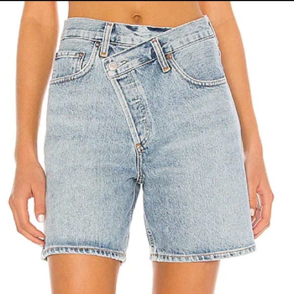 Agolde Pants - AGOLDE Criss Cross Short in Momentum